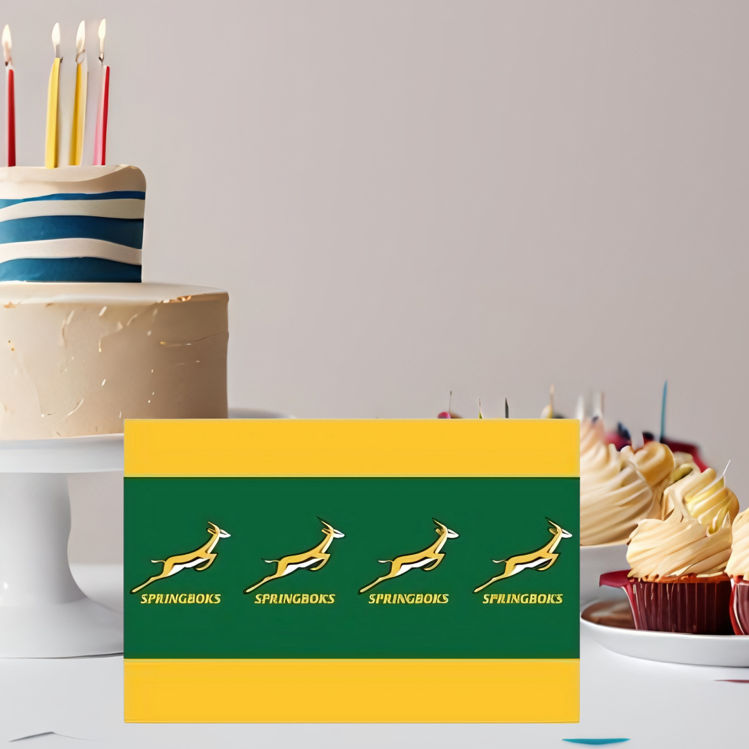 Springbok Themed Paper Tablecloth – 180x120cm