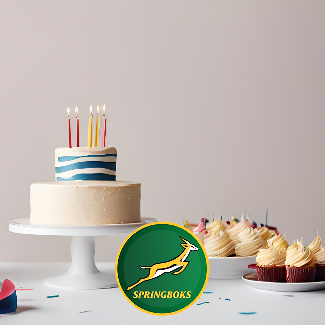 Springbok Themed Paper Plates โ 23cm Pack of 8