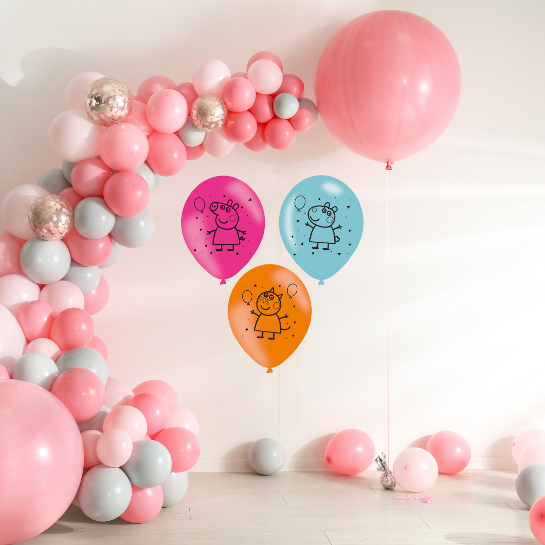Peppa Pig Latex Balloons Set of 6