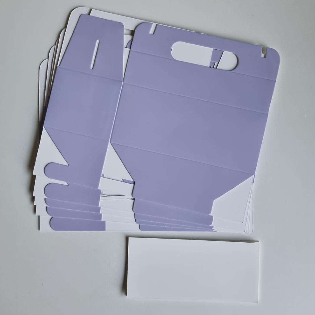 Plain Party Box Pack of 10 Lilac/light purple/pastel purple