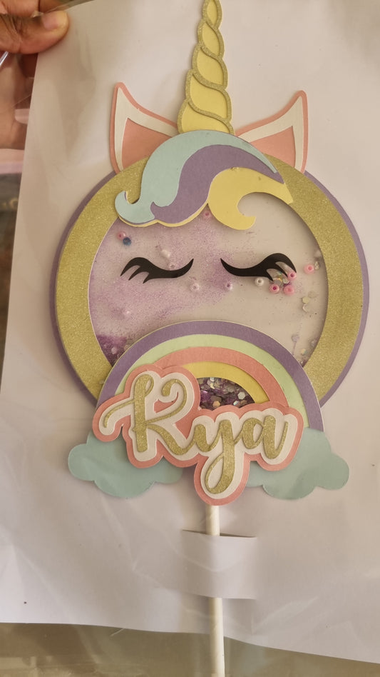 UNICORN CAKE TOPPER Personalized Cake Toppers South Africa