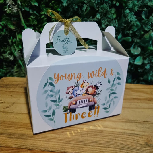 YOUNG, WILD AND FREE PARTY PACK 5 BOXES Personalized Kids’ Party Favors South Africa