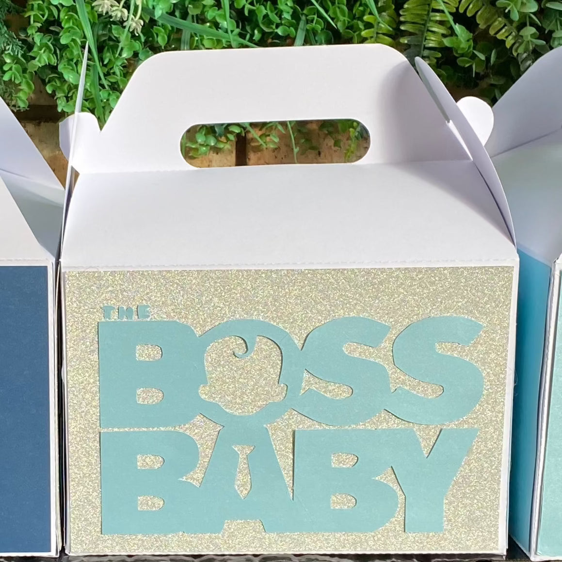 BOSS BABY PARTY PACK 5 BOXES only, personalized kiddies birthday party themed decor party boxes customized