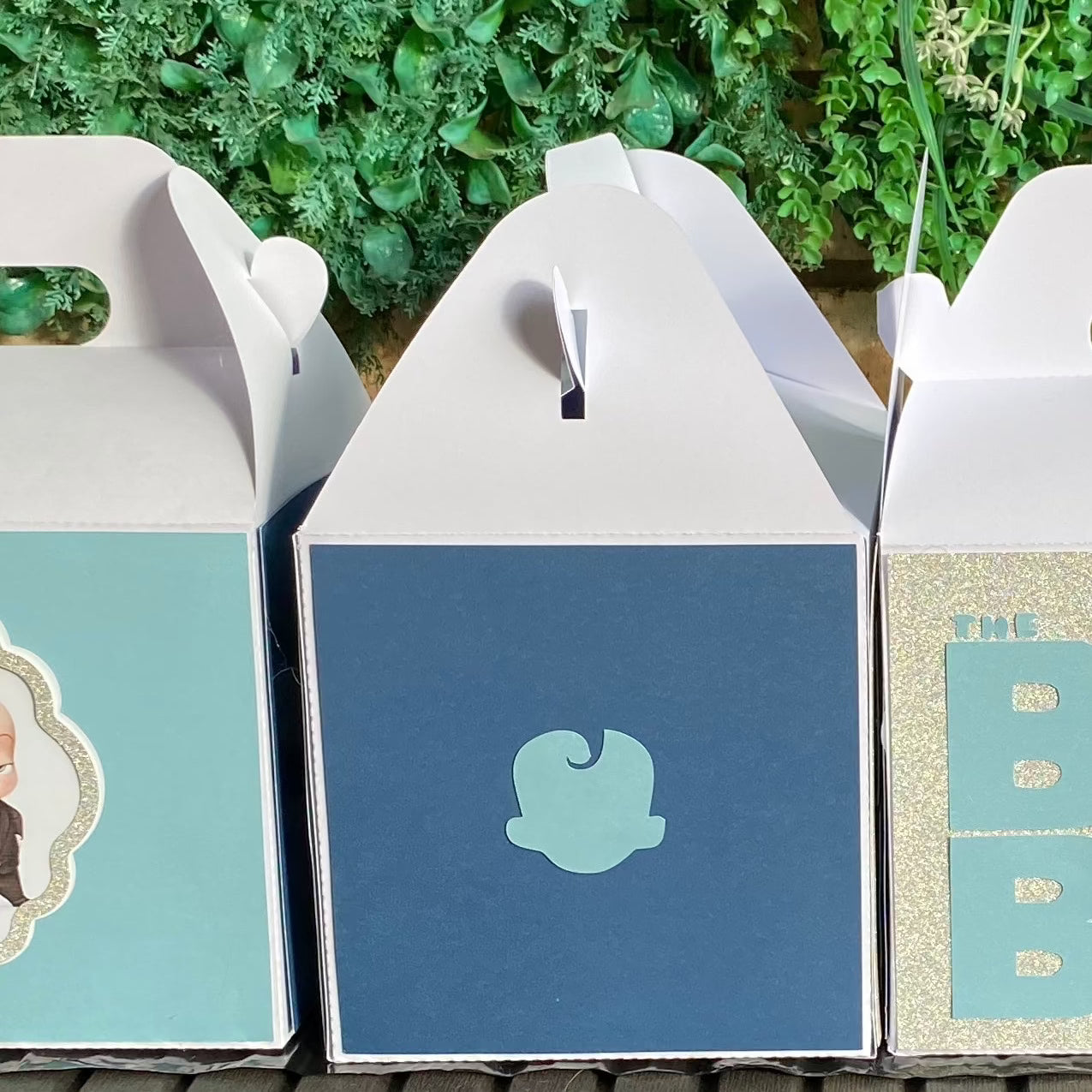 BOSS BABY PARTY PACK 5 BOXES only, personalized kiddies birthday party themed decor party boxes customized