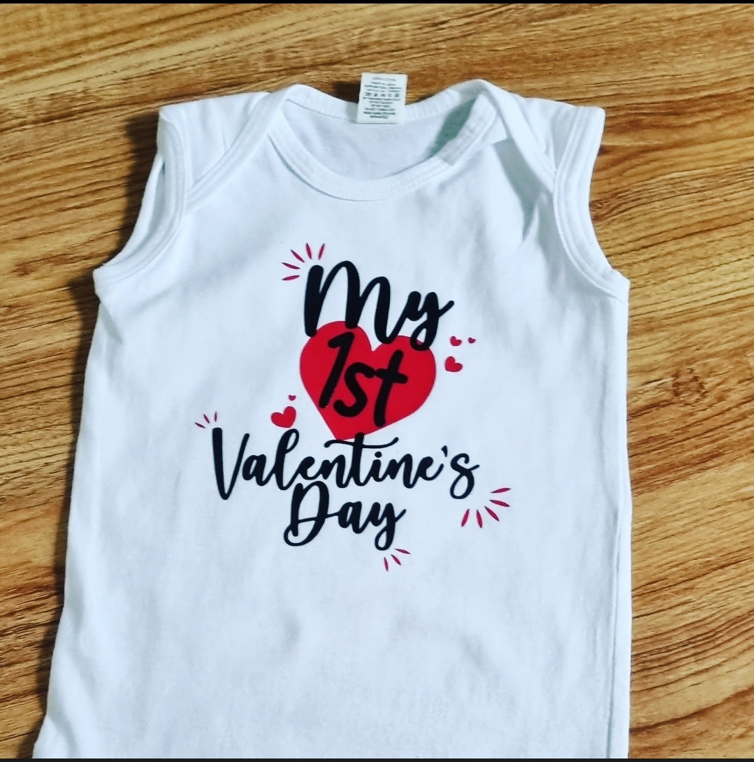 BABY ROMPER MY FIRST VALENTINE'S DAY GIFT