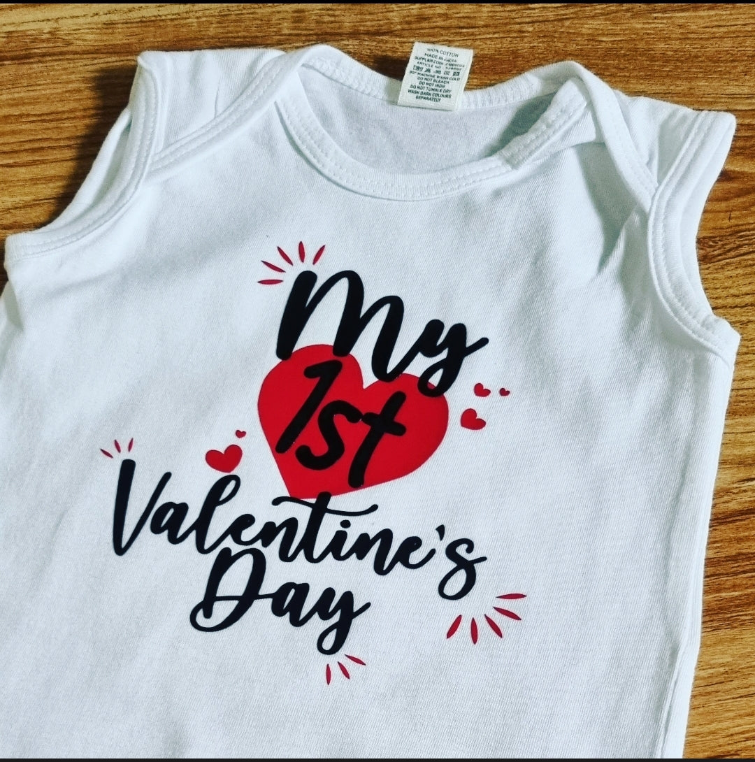 BABY ROMPER MY FIRST VALENTINE'S DAY GIFT