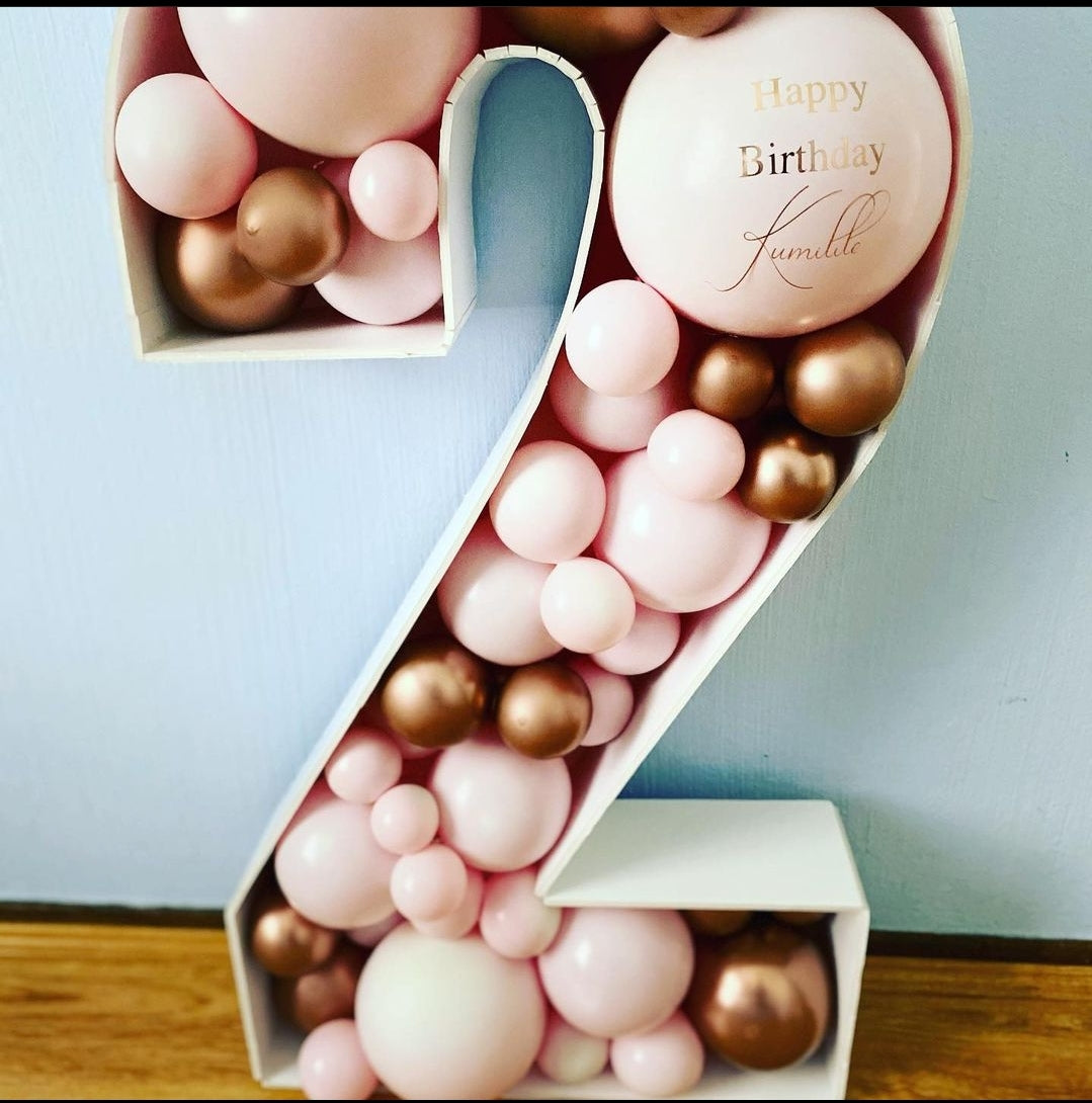 PERSONALIZED BALLOON MOSAIC Numbers and Letters 80cm Tall. Birthday Decor, Baby Shower Bridal Shower,