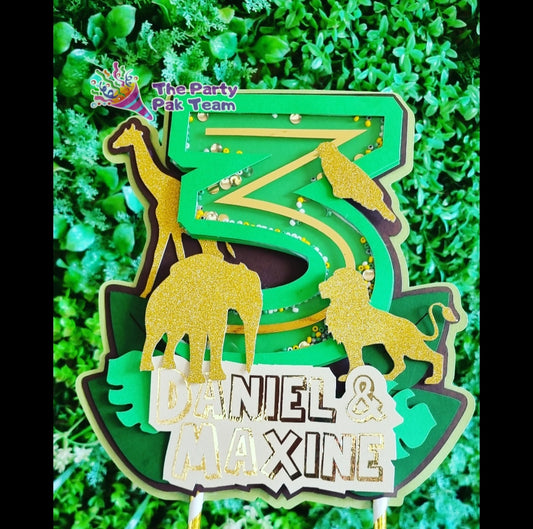 SAFARI CAKE TOPPER Personalized Cake Toppers South Africa