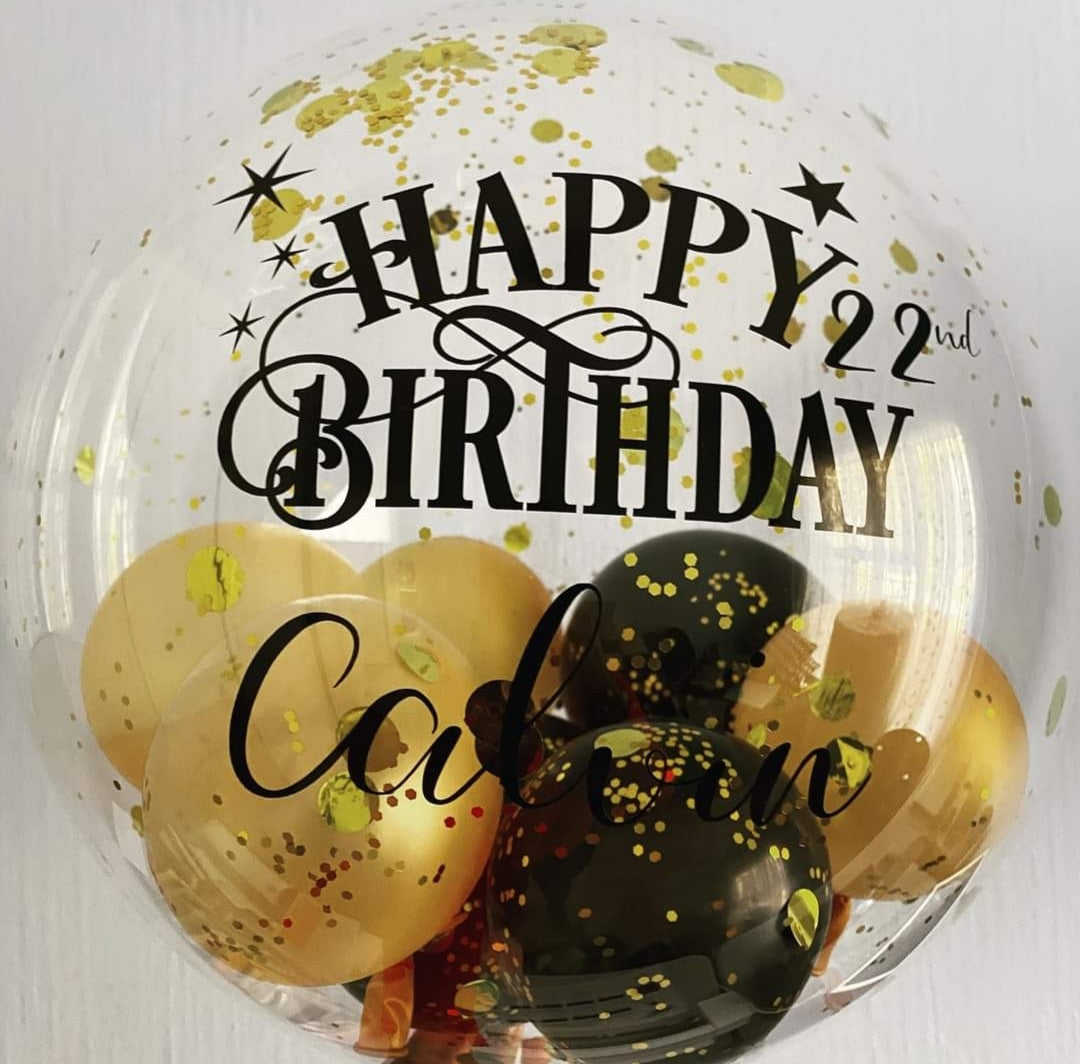 DAISY BALLOON Single 18 inch Personalized Balloon on a Stick Birthday decor, baby shower, bridal shower