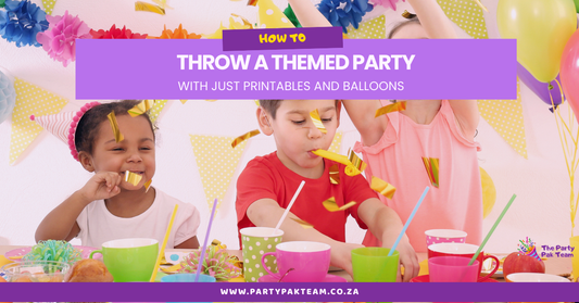 How to Throw a Themed Party with Just Printables and Balloons