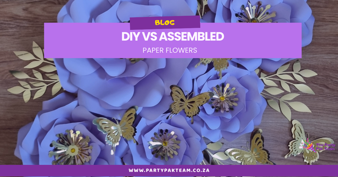DIY vs Pre Assembled Paper Flowers
