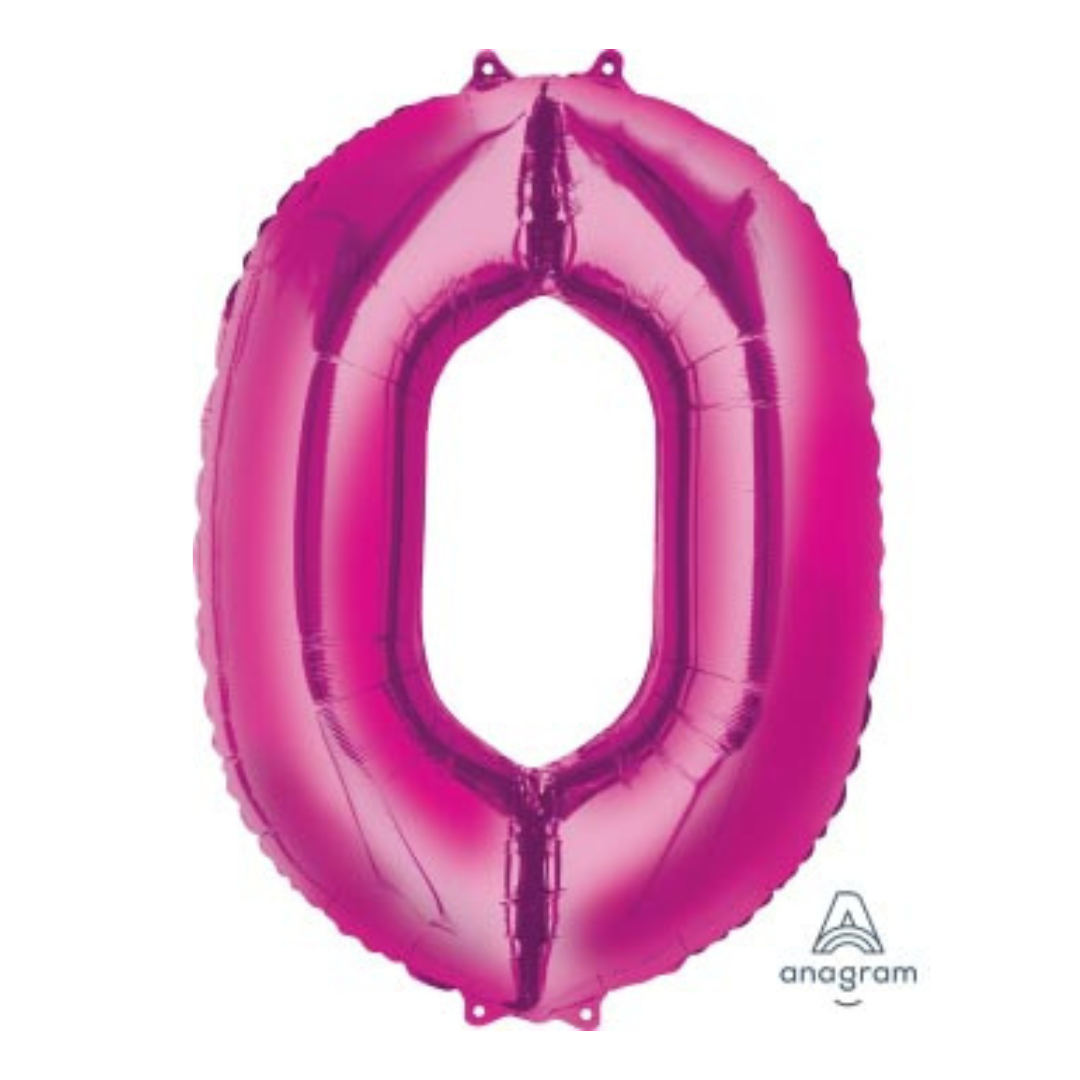 Cerise Pink Numbers