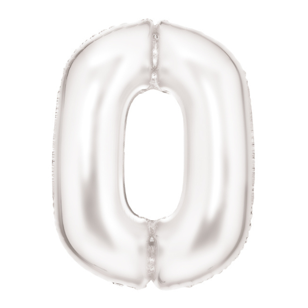 Silk White Numbers