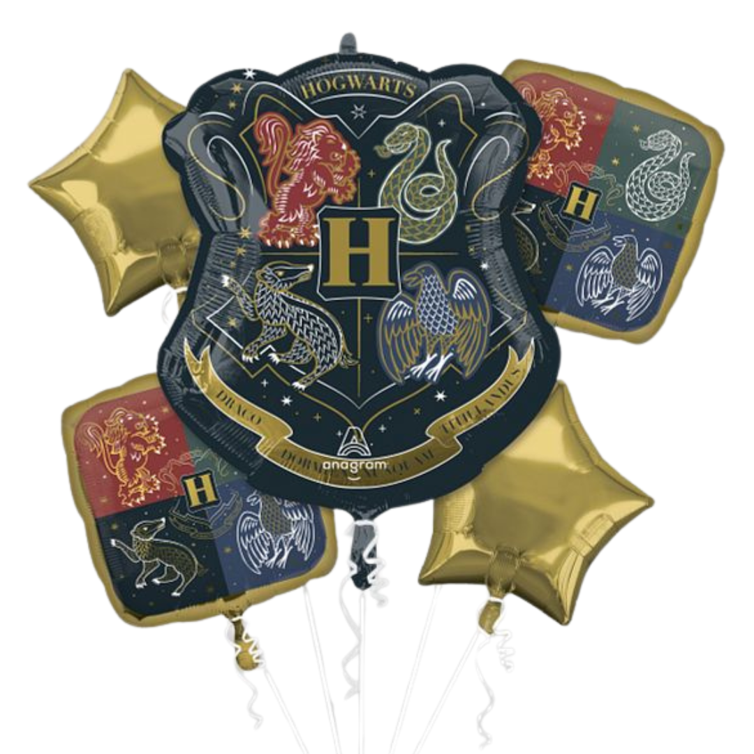 Harry Potter Foil Balloon Bouquet - 5 Pieces