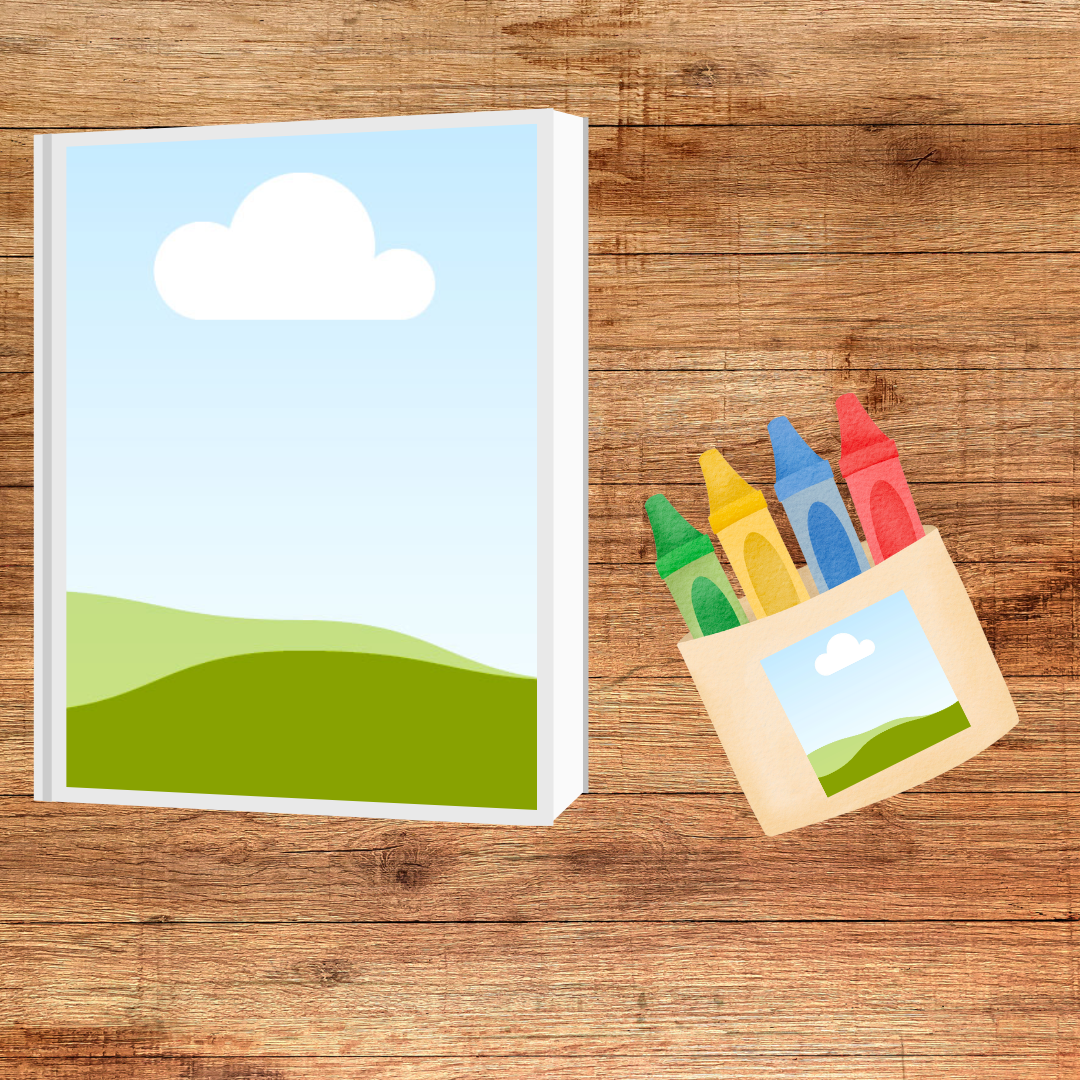 CUSTOM COLORING PAGES BOOK AND CRAYONS Request a Theme