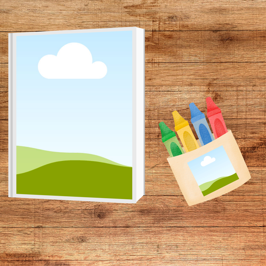 CUSTOM COLORING PAGES BOOK AND CRAYONS Request a Theme