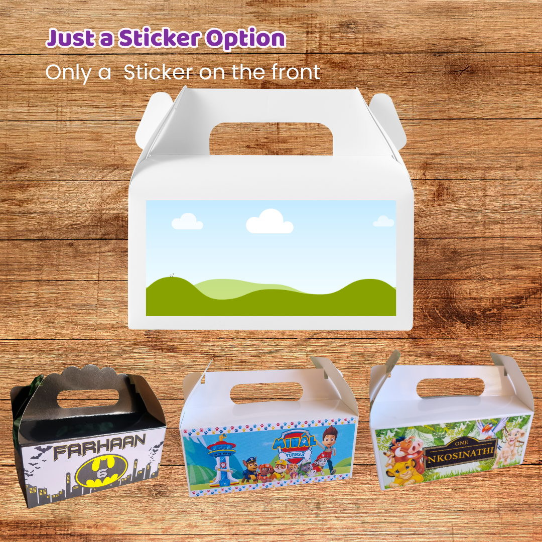 HULK PARTY PACK 5 BOXES Purple Personalized Kids’ Party Favors South Africa