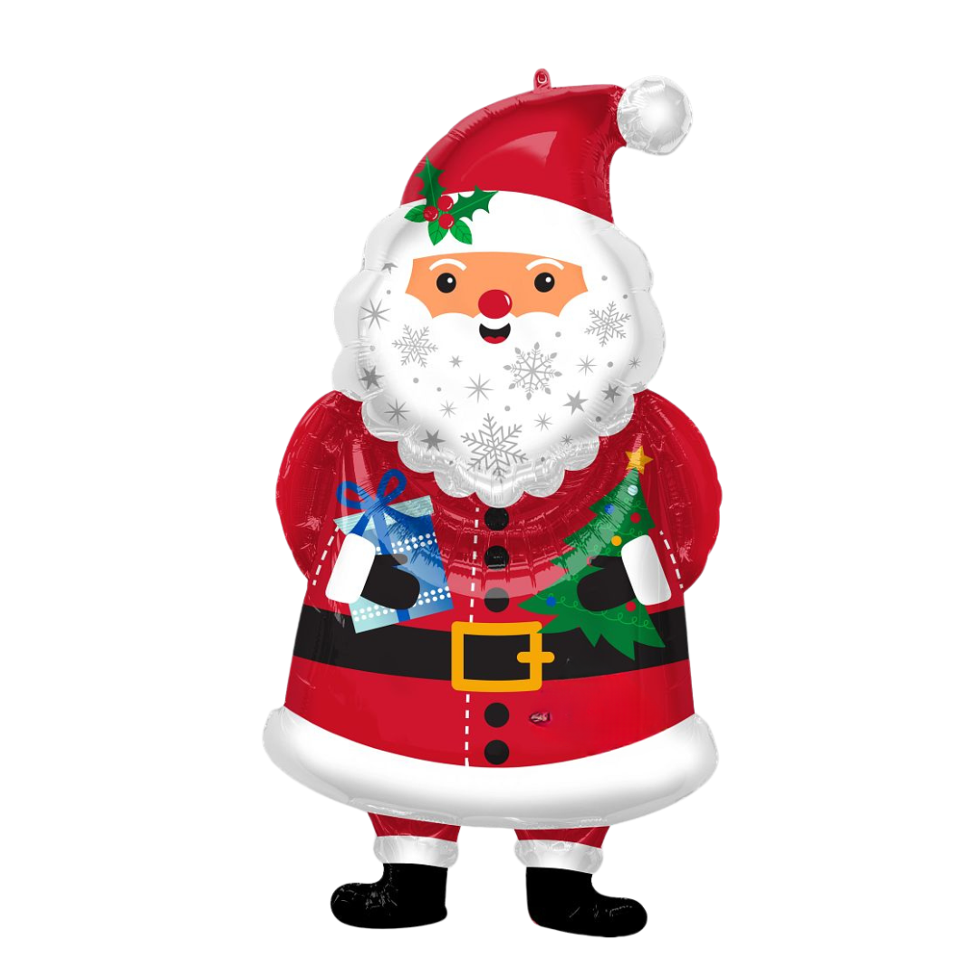 Santa with Presents Large SuperShape Foil Balloon