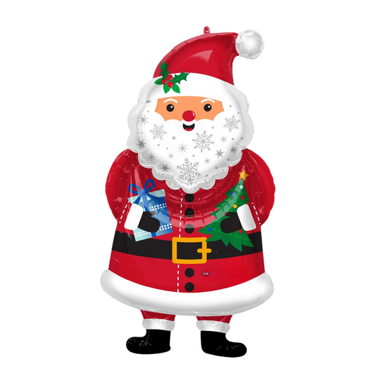 Santa with Presents Large SuperShape Foil Balloon