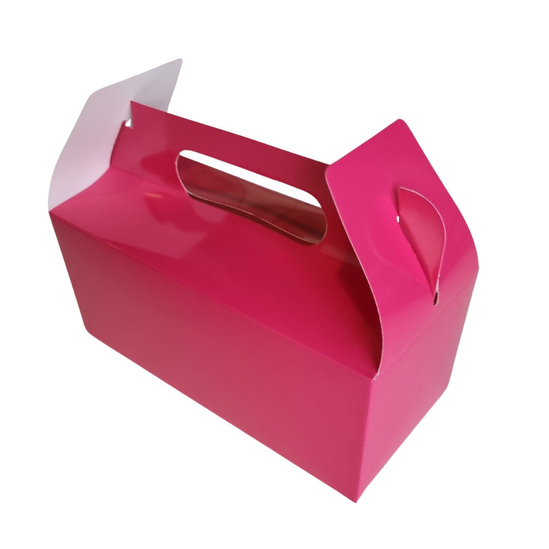 Plain Party Box Pack of 10 Cerise/Bright Pink