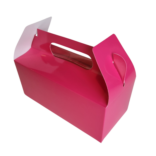 Plain Party Box Pack of 10 Cerise/Bright Pink