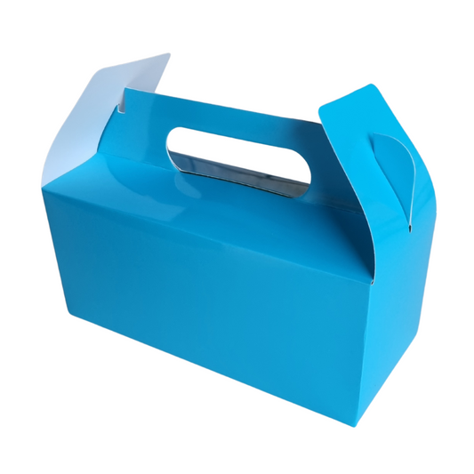 Plain Party Box Pack of 10 Blue