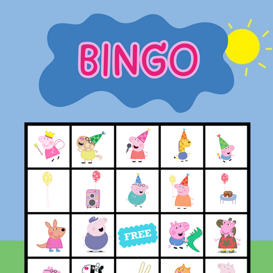 Peppa Pig Bingo Party Game