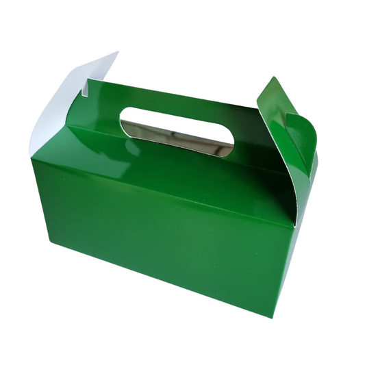 Plain Party Box Pack of 10 Forest Green