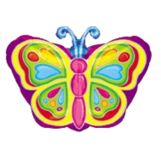 Bright Butterfly 18-Inch Foil Balloon