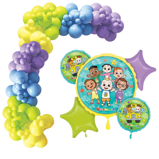 Deluxe Cocomelon 248-Piece Balloon Garland Kit