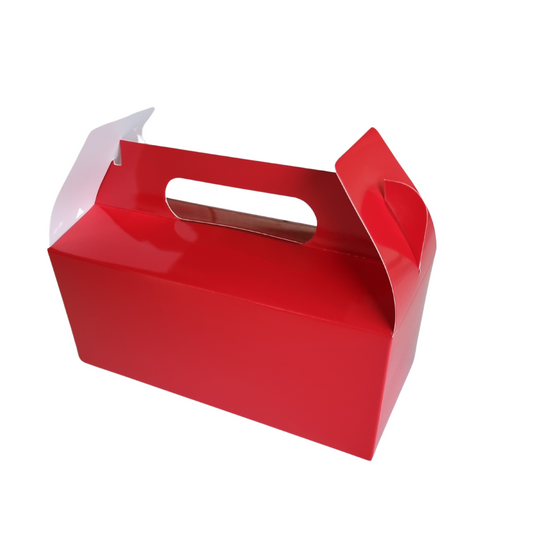 Plain Party Box Pack of 10 Red