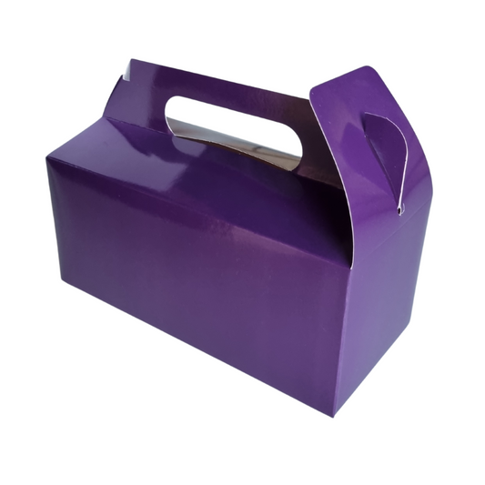 Plain Party Box Pack of 10 Purple