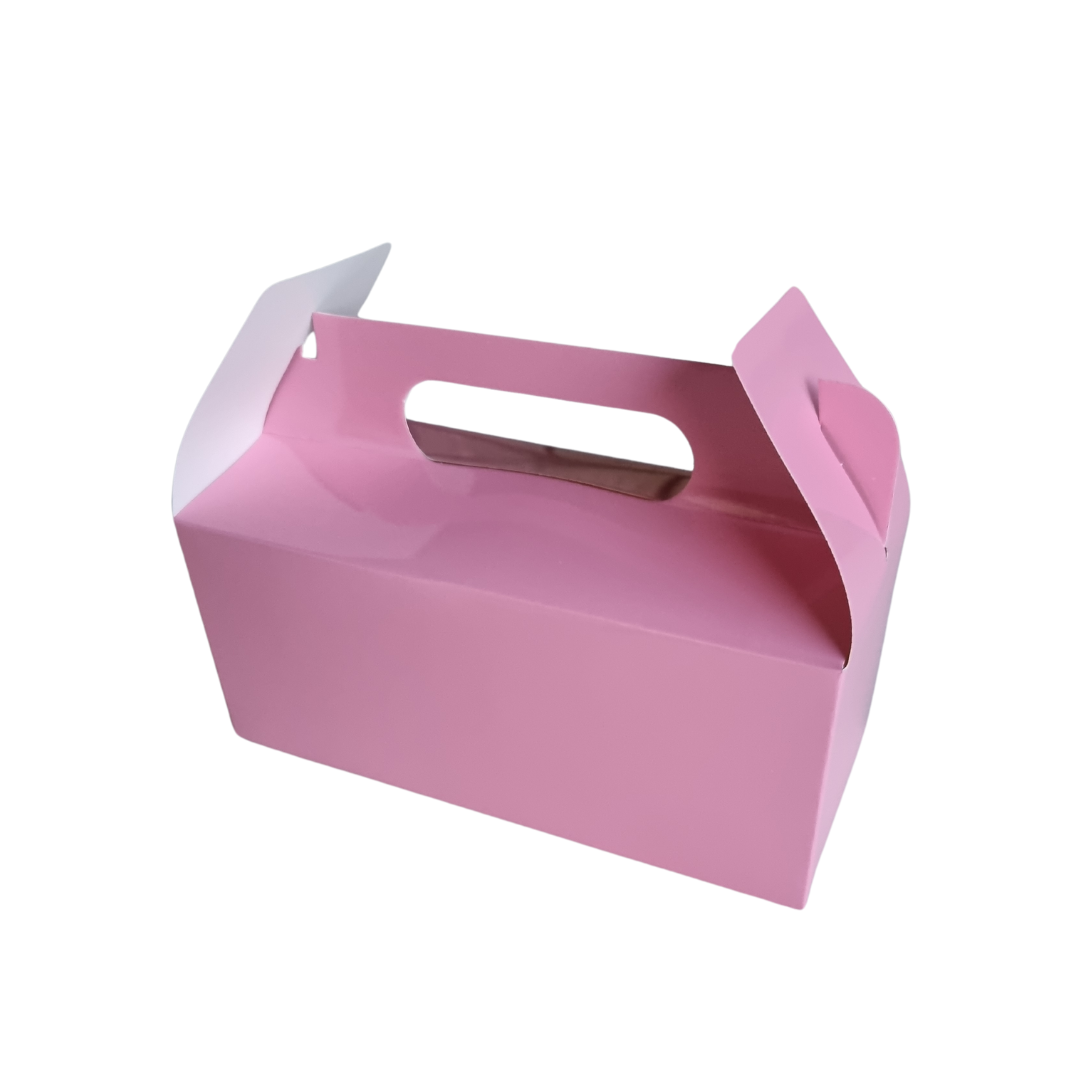 Plain Party Box Pack of 10 Light/Pastel Pink