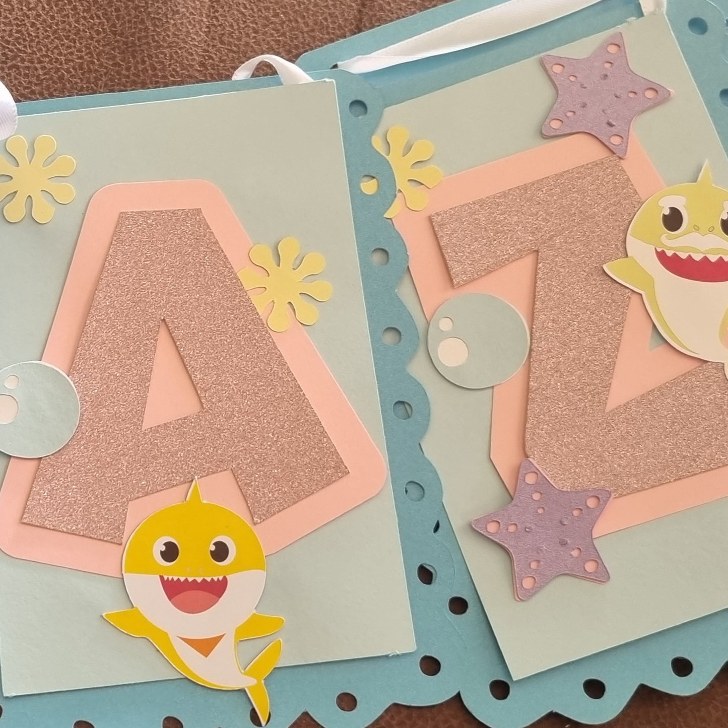 BABY SHARK LAYERED PAPER BUNTING BANNER