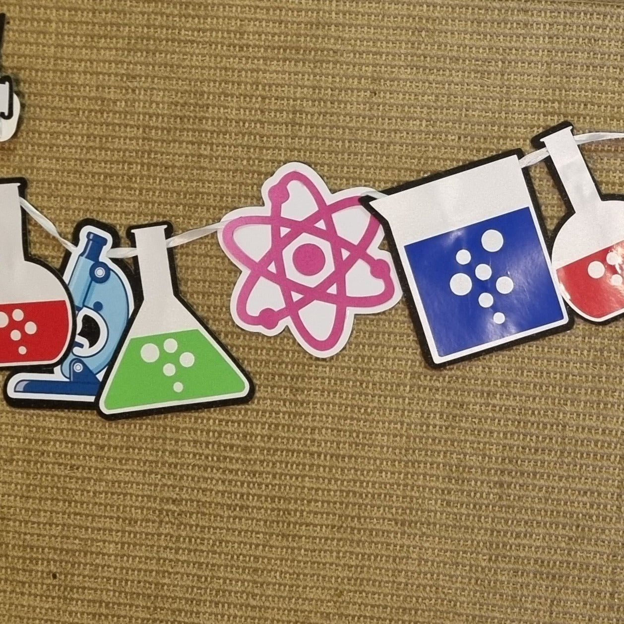 SCIENCE LAYERED PAPER BUNTING BANNER