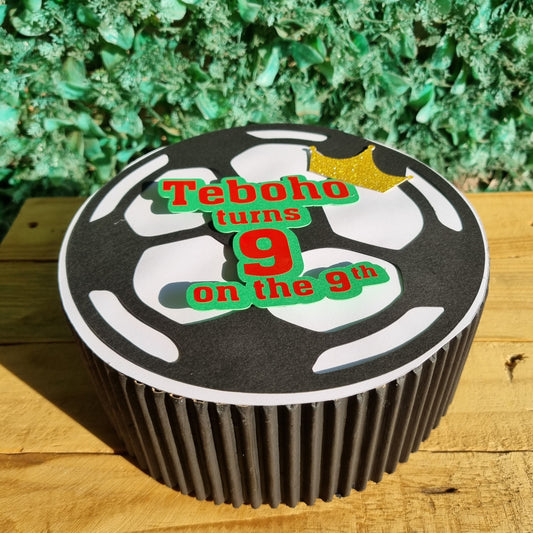 SOCCER PARTY PACKS BOX only, personalized kiddies birthday party themed decor party boxes customized