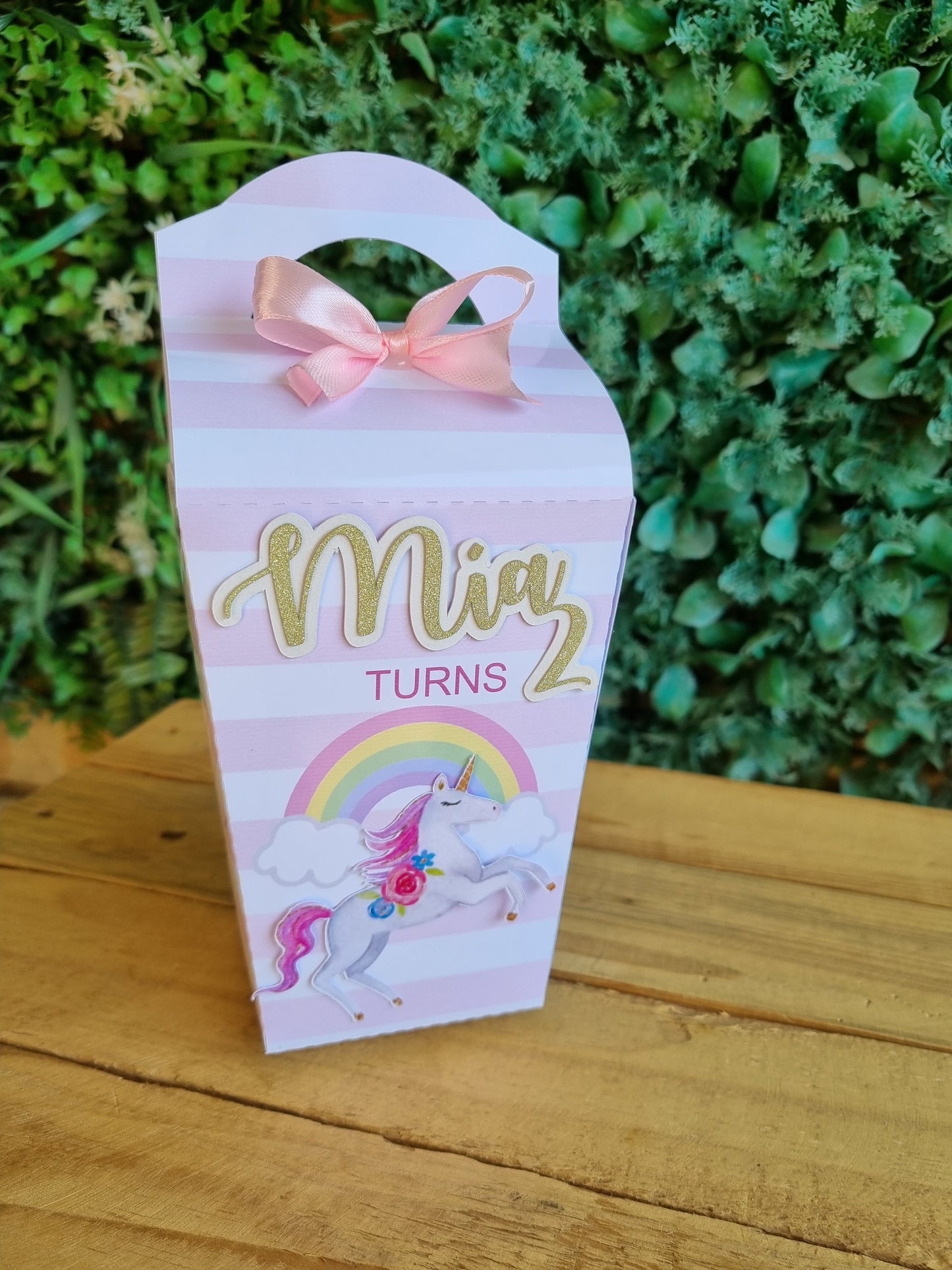 UNICORN ASIA BOX PARTY PACKS BOX only, personalized kiddies birthday party themed decor party boxes customized