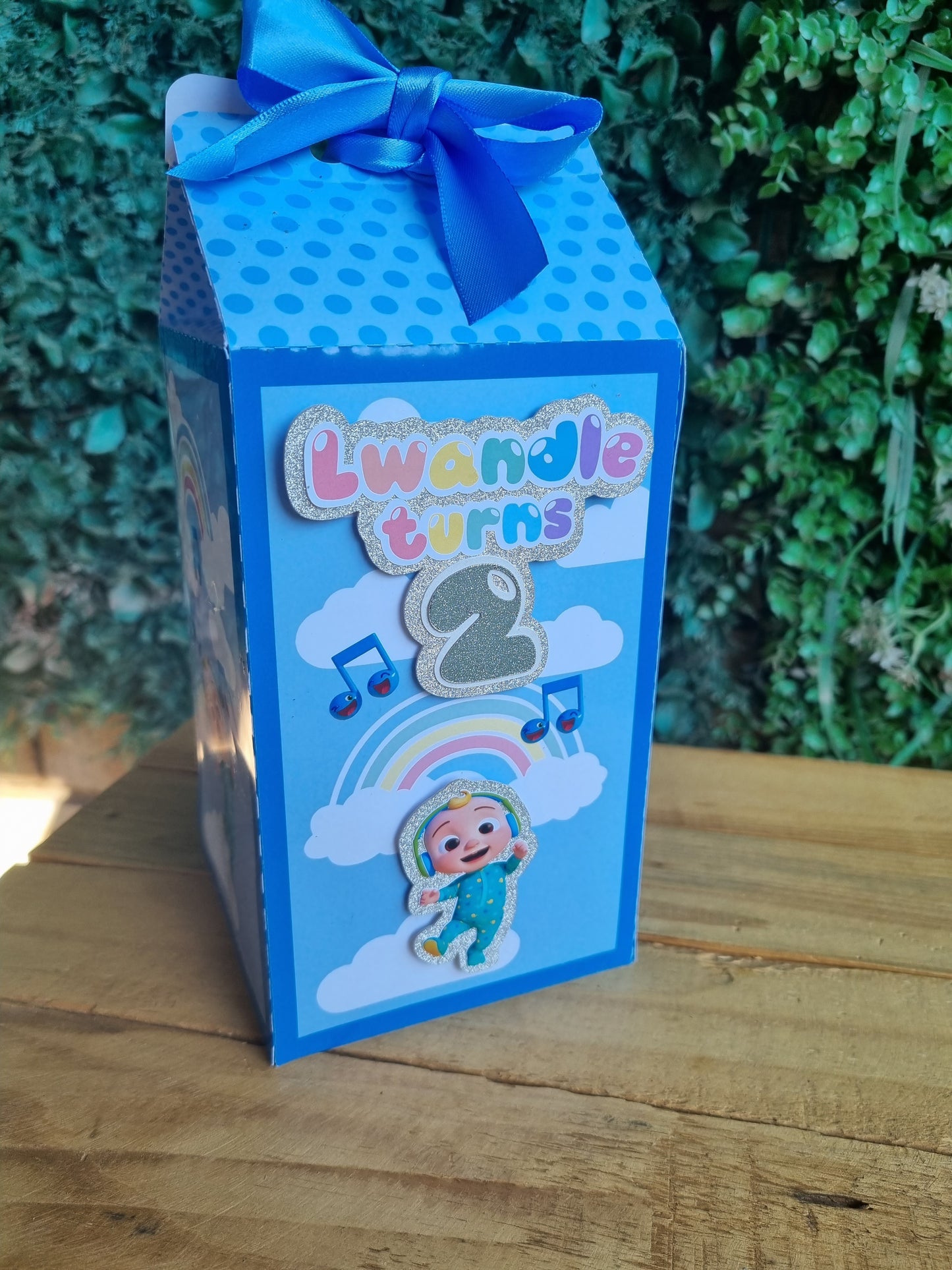 COCOMELON MILK BOX PARTY PACKS BOX only, personalized kiddies birthday party themed decor party boxes customized