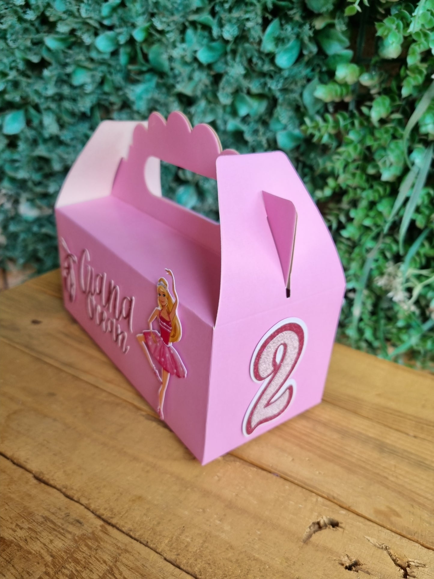 BALLET BARBIE PARTY PACK 5 BOXES only, personalized kiddies birthday party themed decor party boxes customized