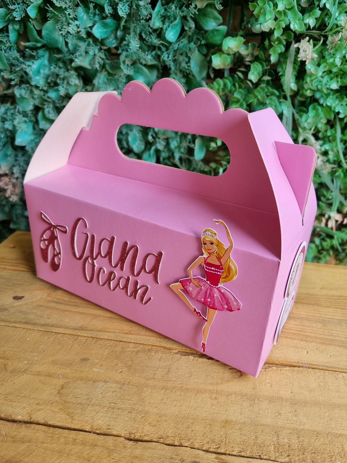 BALLET BARBIE PARTY PACK 5 BOXES only, personalized kiddies birthday party themed decor party boxes customized