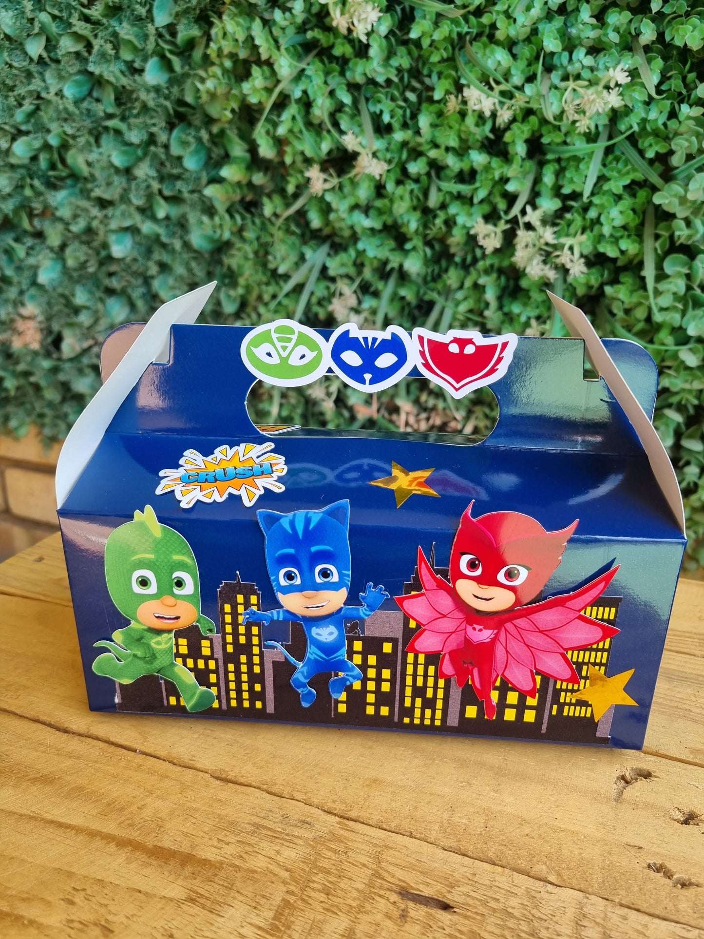 PJ MASKS PARTY PACK 5 BOXES only, personalized kiddies birthday party themed decor party boxes customized