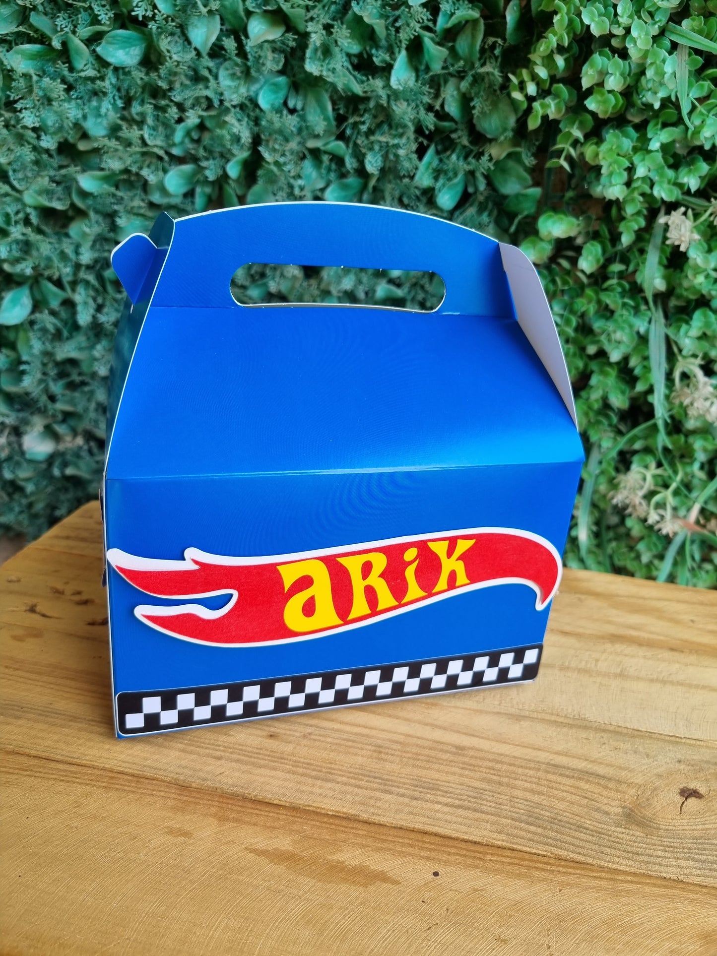 HOT WHEELS PARTY PACK 5 BOXES only, personalized kiddies birthday party themed decor party boxes customized