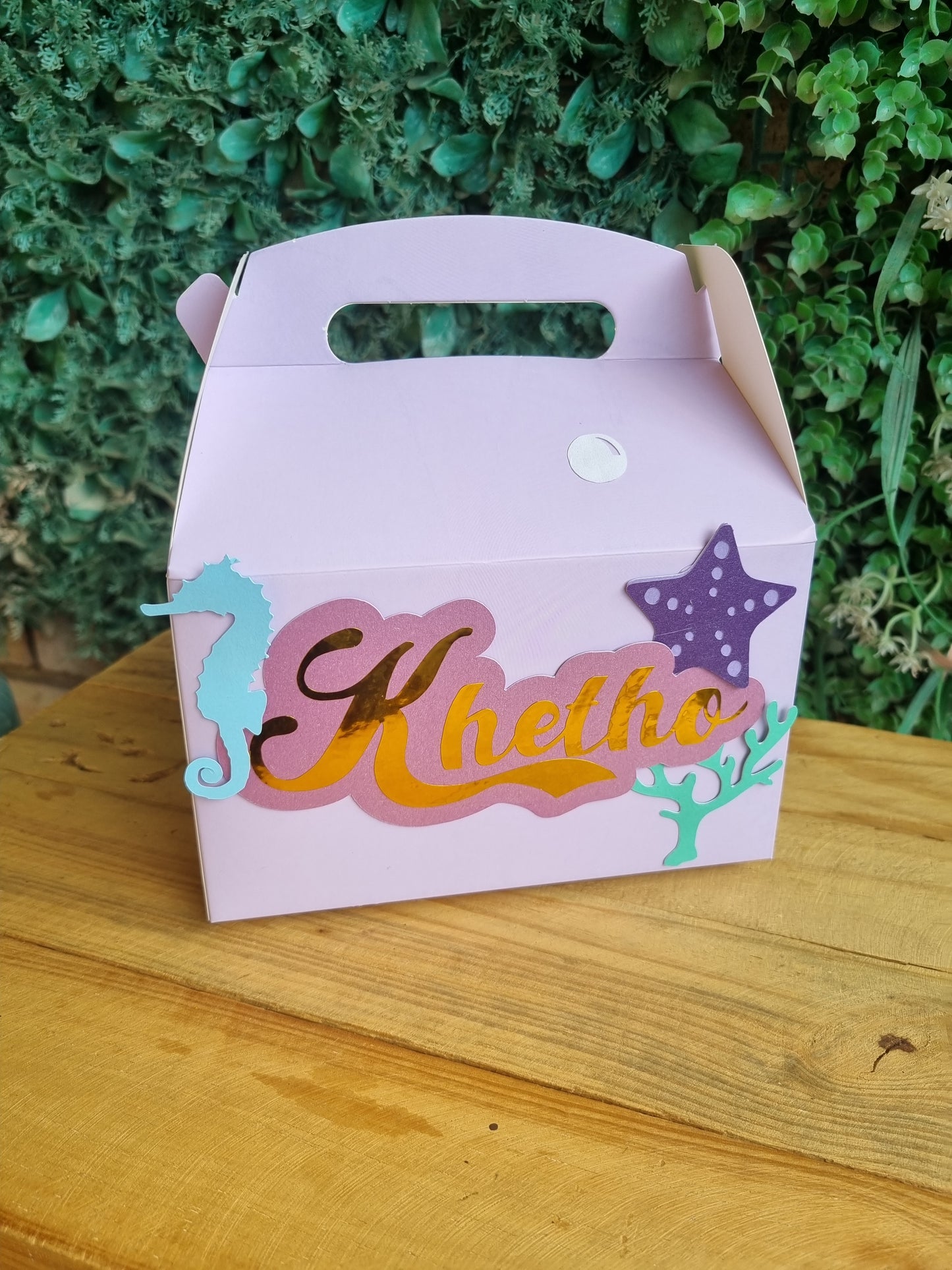 MERMAID PARTY PACK 5 BOXES only, personalized kiddies birthday party themed decor party boxes customized