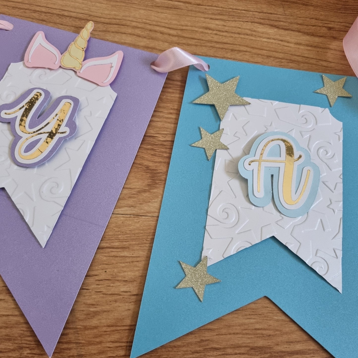 UNICORN LAYERED PAPER BUNTING BANNER