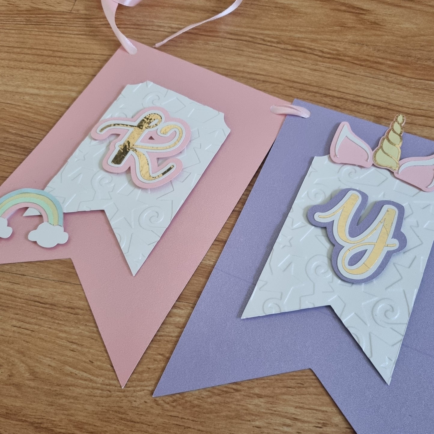 UNICORN LAYERED PAPER BUNTING BANNER