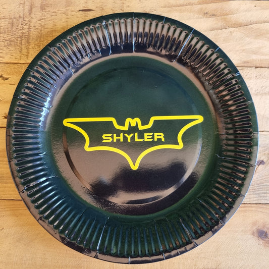 BATMAN PAPER PLATES SET OF 10