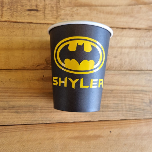 BATMAN PAPER CUPS SET OF 10