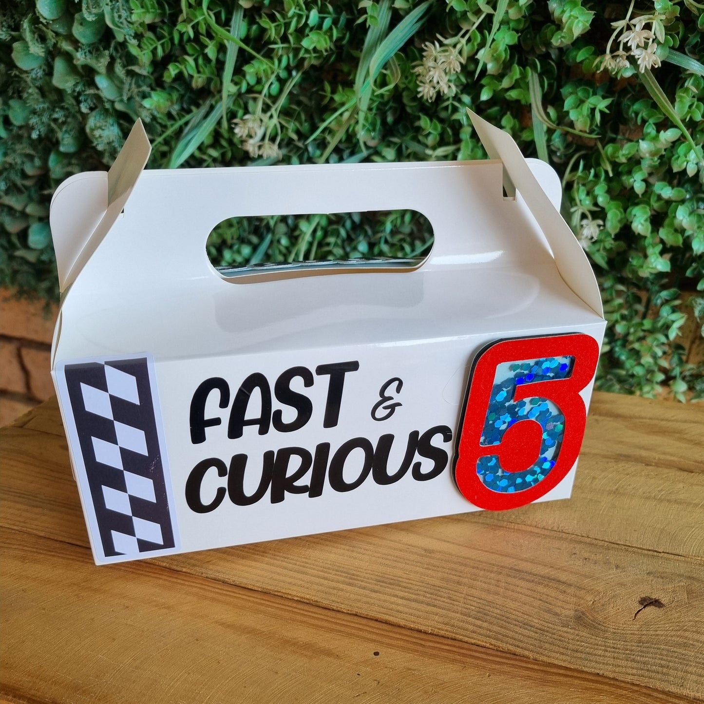 FAST AND CURIOUS PARTY PACK 5 BOXES only, personalized kiddies birthday party themed decor party boxes customized