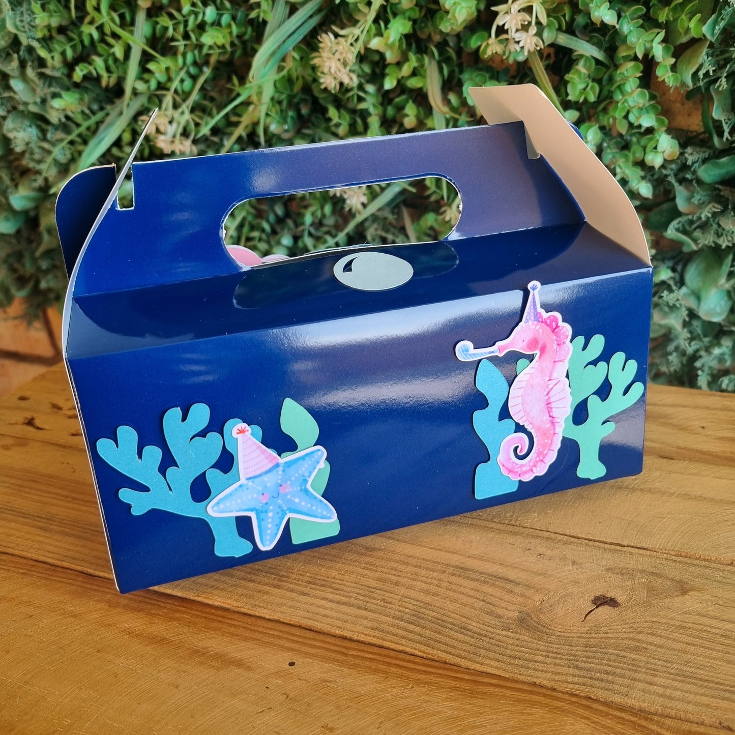 MERMAID B PARTY PACK 5 BOXES only, personalized kiddies birthday party themed decor party boxes customized