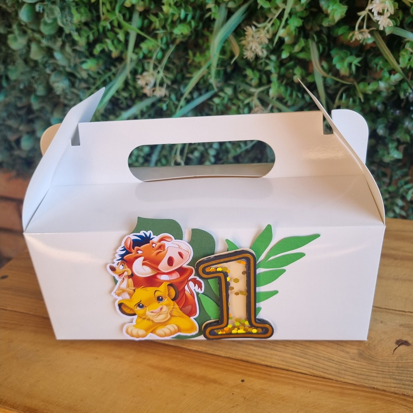 LION KING PARTY PACK 5 BOXES only, personalized kiddies birthday party themed decor party boxes customized